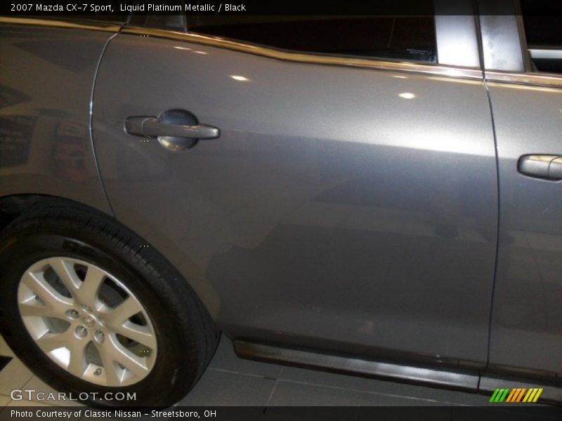 Liquid Platinum Metallic / Black 2007 Mazda CX-7 Sport