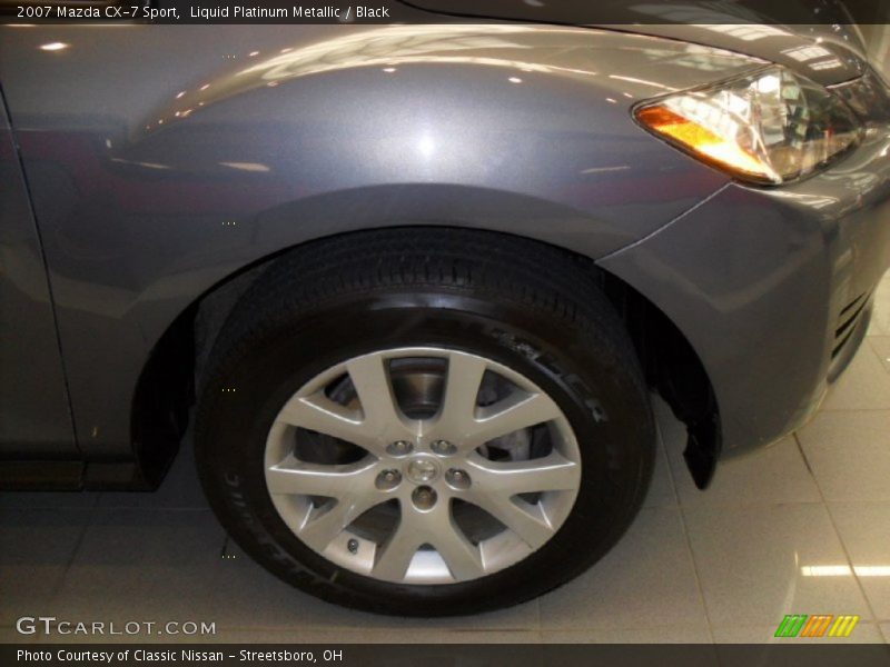 Liquid Platinum Metallic / Black 2007 Mazda CX-7 Sport