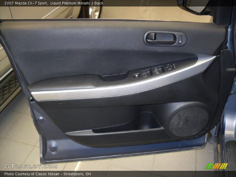 Liquid Platinum Metallic / Black 2007 Mazda CX-7 Sport