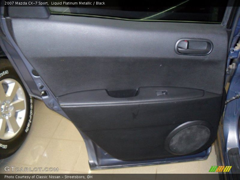 Liquid Platinum Metallic / Black 2007 Mazda CX-7 Sport