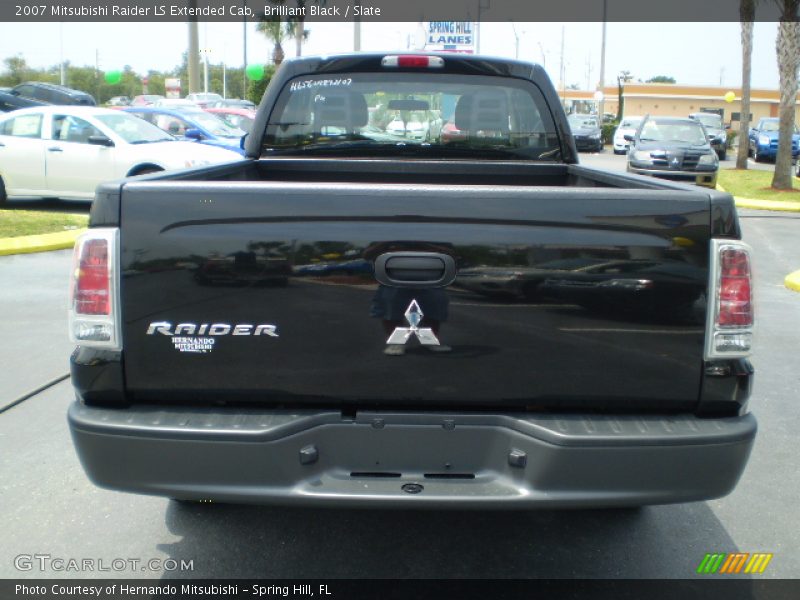 Brilliant Black / Slate 2007 Mitsubishi Raider LS Extended Cab