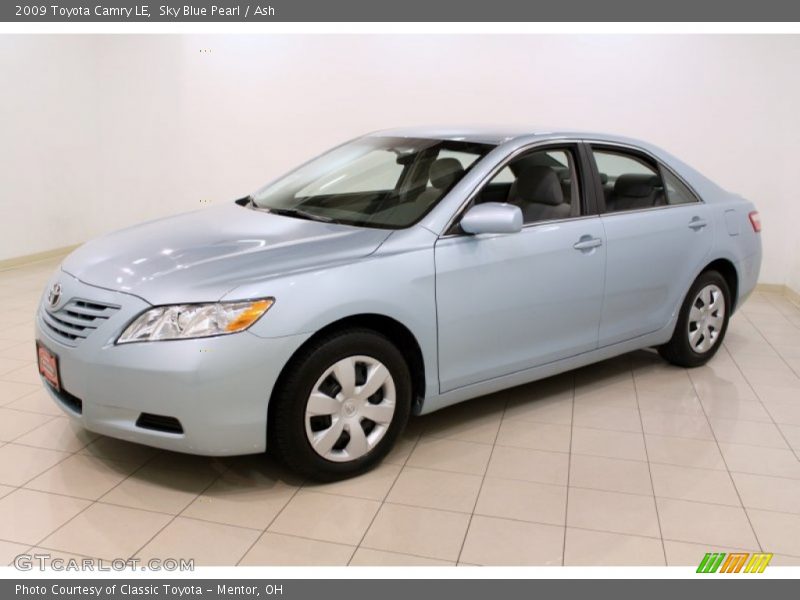 Sky Blue Pearl / Ash 2009 Toyota Camry LE