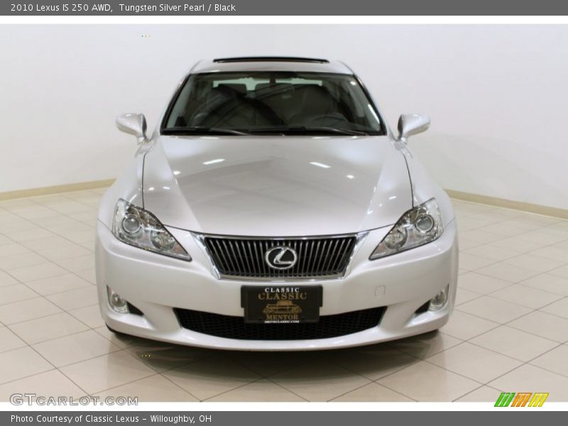 Tungsten Silver Pearl / Black 2010 Lexus IS 250 AWD