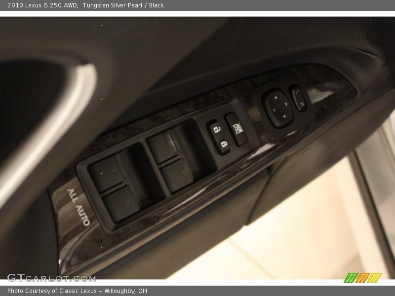 Tungsten Silver Pearl / Black 2010 Lexus IS 250 AWD