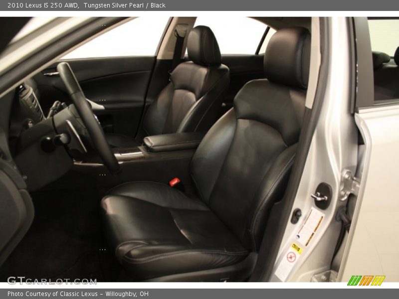 Tungsten Silver Pearl / Black 2010 Lexus IS 250 AWD