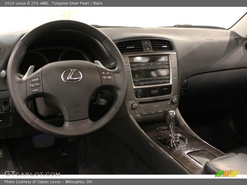 Tungsten Silver Pearl / Black 2010 Lexus IS 250 AWD