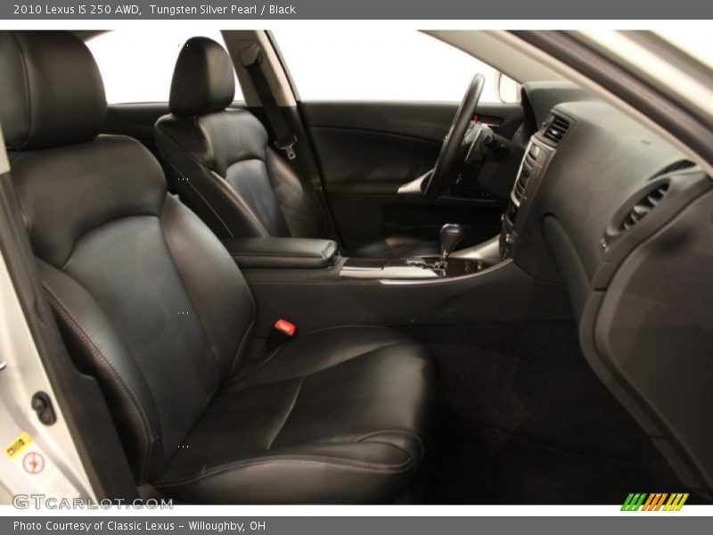 Tungsten Silver Pearl / Black 2010 Lexus IS 250 AWD