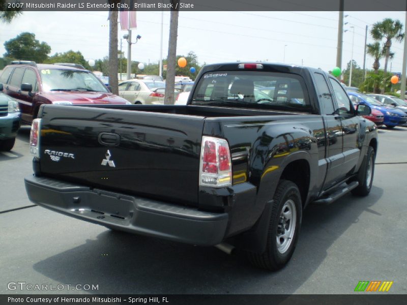 Brilliant Black / Slate 2007 Mitsubishi Raider LS Extended Cab