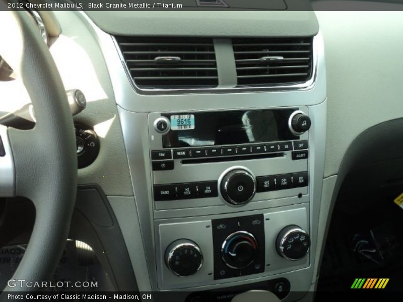Black Granite Metallic / Titanium 2012 Chevrolet Malibu LS
