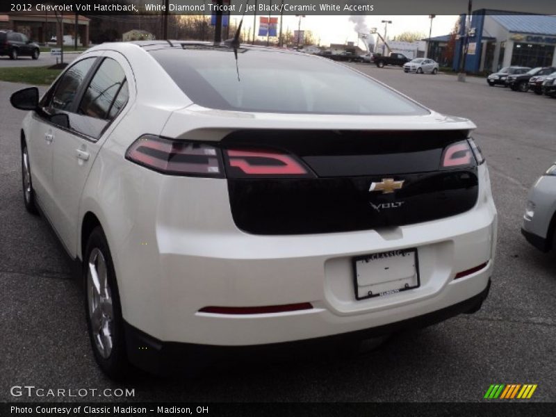 White Diamond Tricoat / Jet Black/Ceramic White Accents 2012 Chevrolet Volt Hatchback