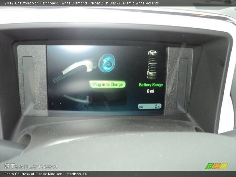 White Diamond Tricoat / Jet Black/Ceramic White Accents 2012 Chevrolet Volt Hatchback