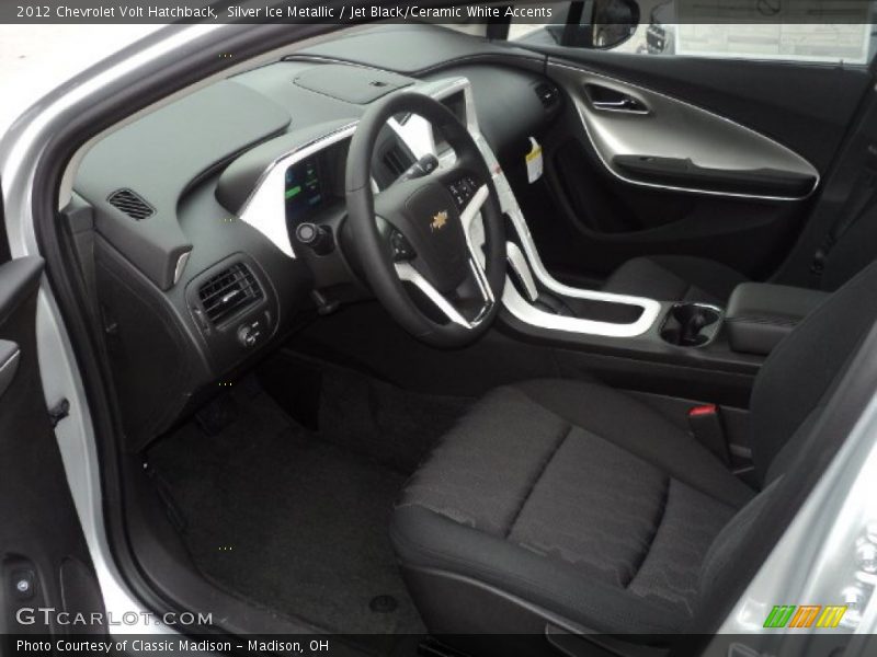 Jet Black/Ceramic White Accents Interior - 2012 Volt Hatchback 