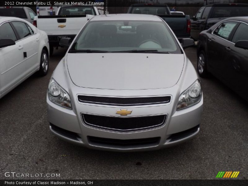 Silver Ice Metallic / Titanium 2012 Chevrolet Malibu LS