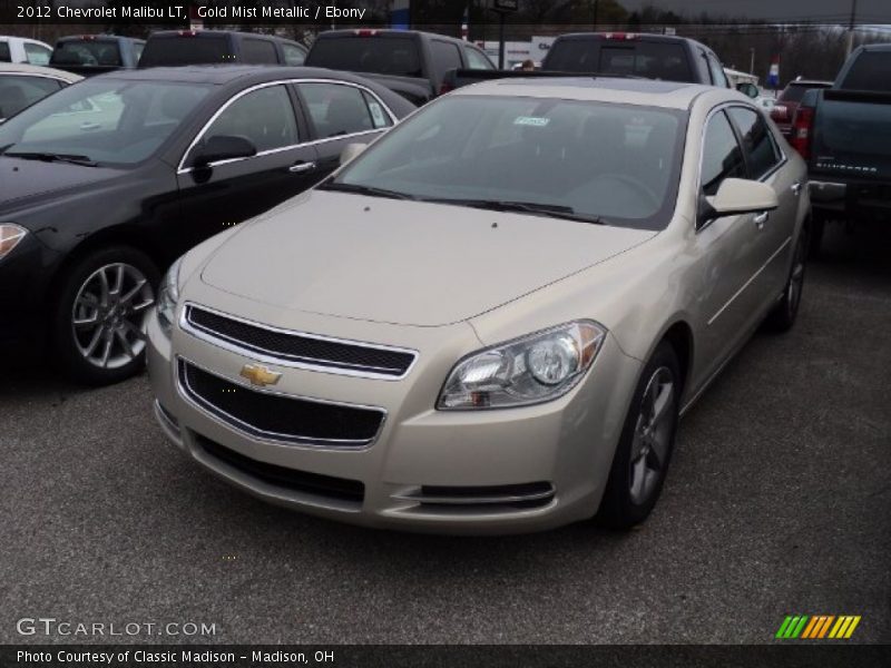 Gold Mist Metallic / Ebony 2012 Chevrolet Malibu LT