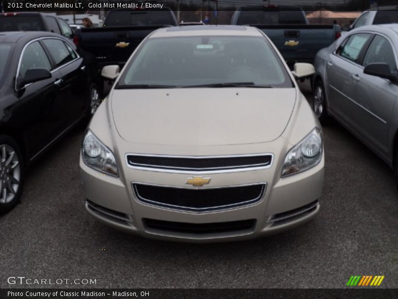 Gold Mist Metallic / Ebony 2012 Chevrolet Malibu LT