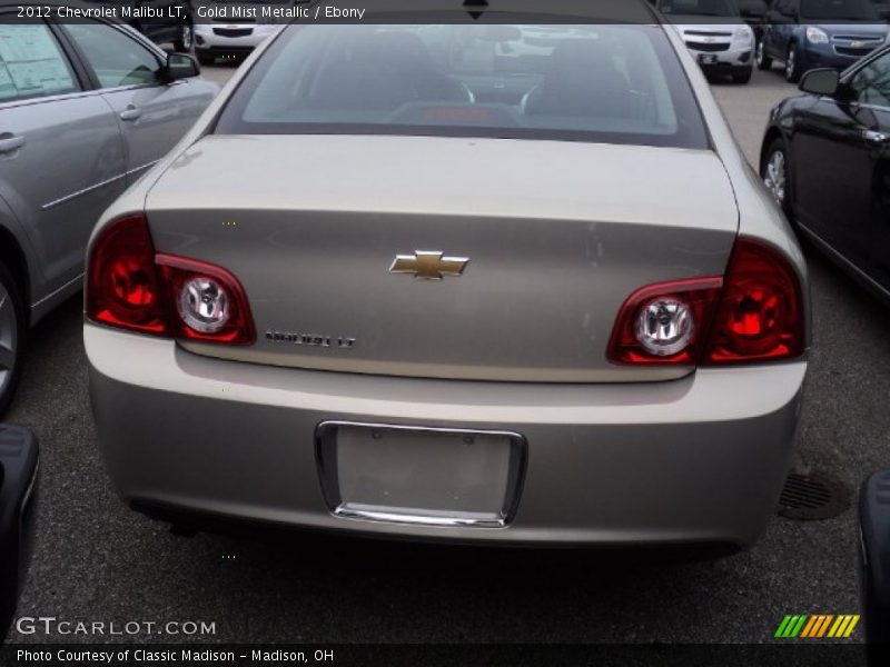 Gold Mist Metallic / Ebony 2012 Chevrolet Malibu LT