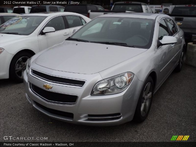 Silver Ice Metallic / Ebony 2012 Chevrolet Malibu LT