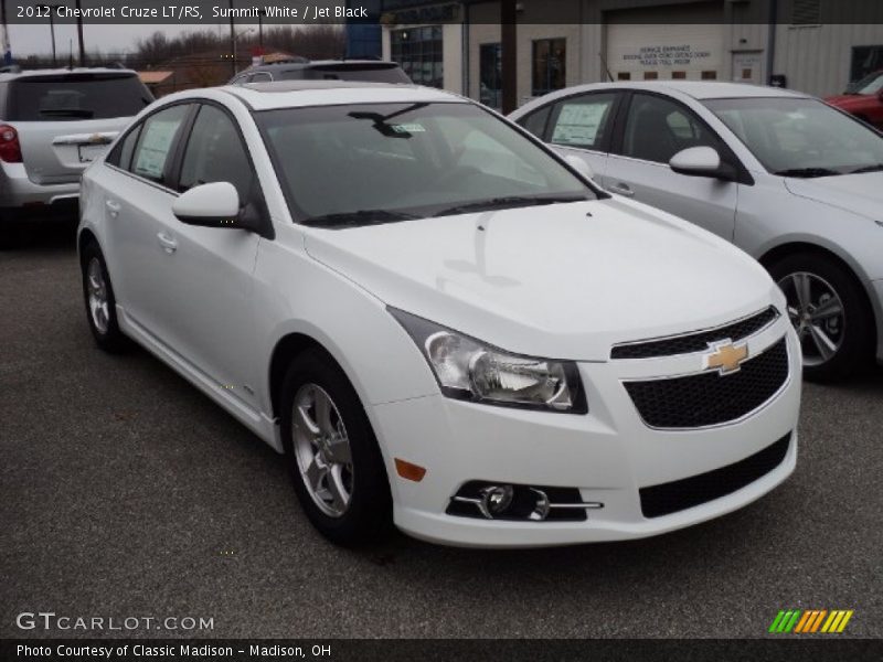 Summit White / Jet Black 2012 Chevrolet Cruze LT/RS