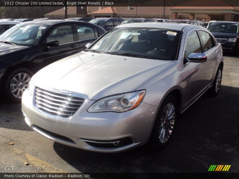 Bright Silver Metallic / Black 2012 Chrysler 200 Limited Sedan