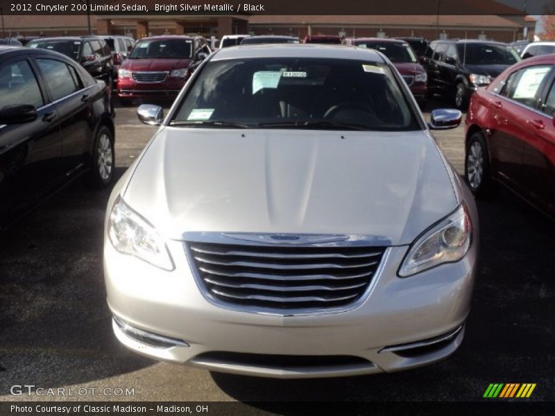 Bright Silver Metallic / Black 2012 Chrysler 200 Limited Sedan
