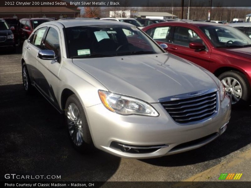 Bright Silver Metallic / Black 2012 Chrysler 200 Limited Sedan