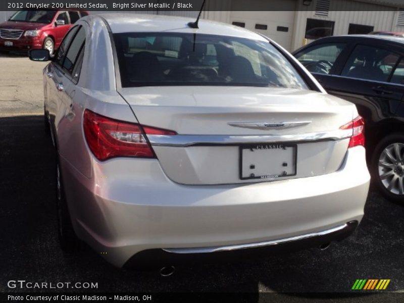 Bright Silver Metallic / Black 2012 Chrysler 200 Limited Sedan