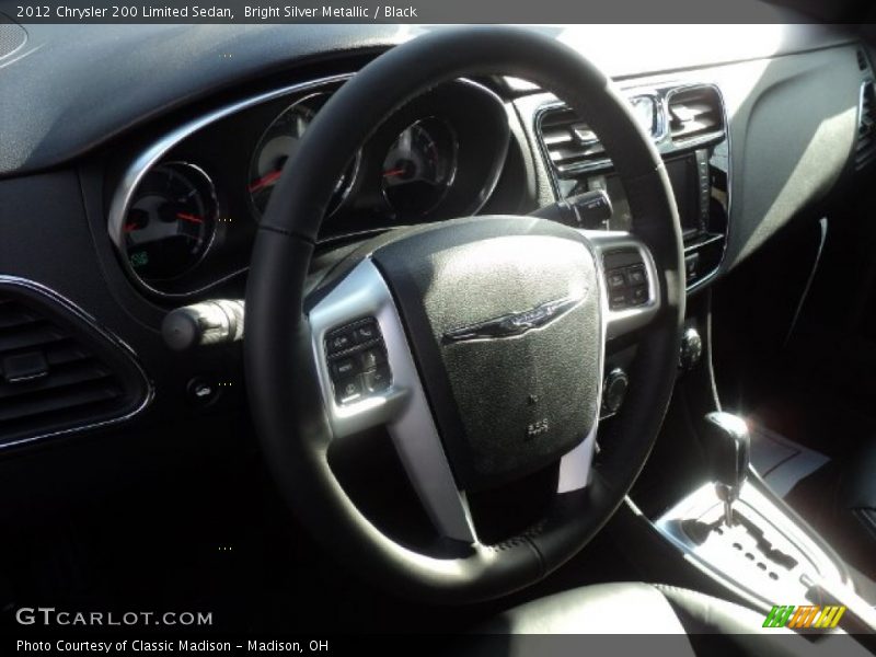 Bright Silver Metallic / Black 2012 Chrysler 200 Limited Sedan