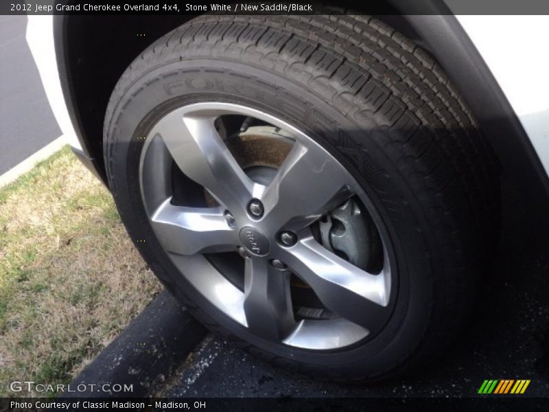 Stone White / New Saddle/Black 2012 Jeep Grand Cherokee Overland 4x4