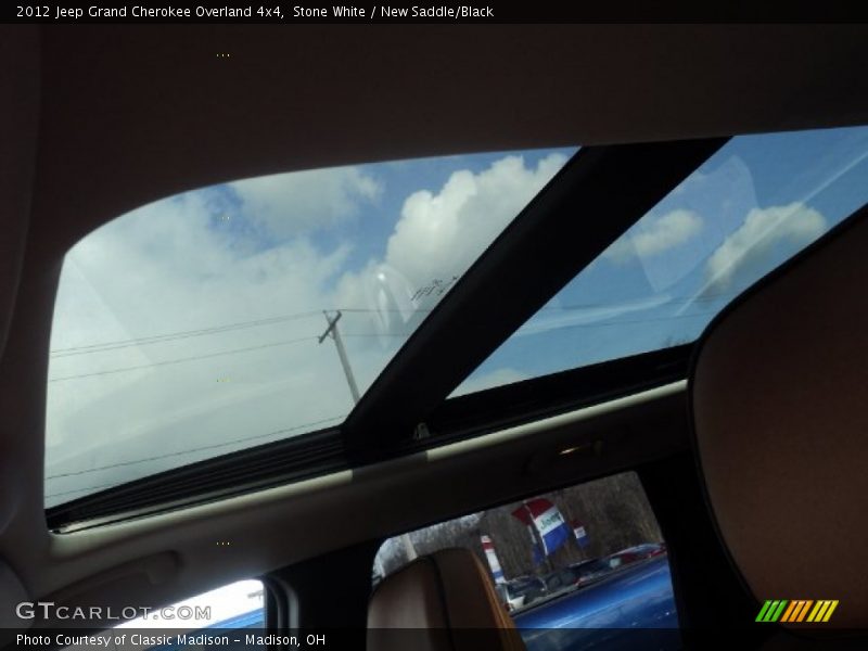 Stone White / New Saddle/Black 2012 Jeep Grand Cherokee Overland 4x4