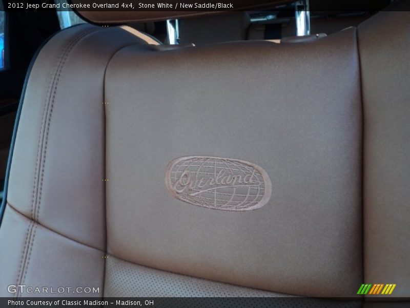 Stone White / New Saddle/Black 2012 Jeep Grand Cherokee Overland 4x4