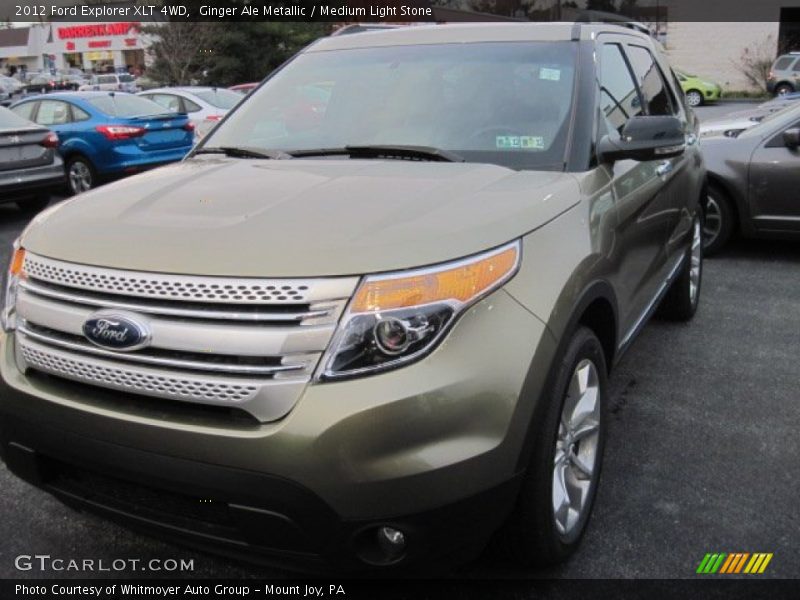 Ginger Ale Metallic / Medium Light Stone 2012 Ford Explorer XLT 4WD