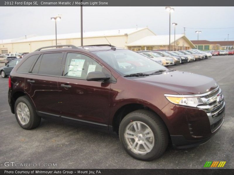 Cinnamon Metallic / Medium Light Stone 2012 Ford Edge SE