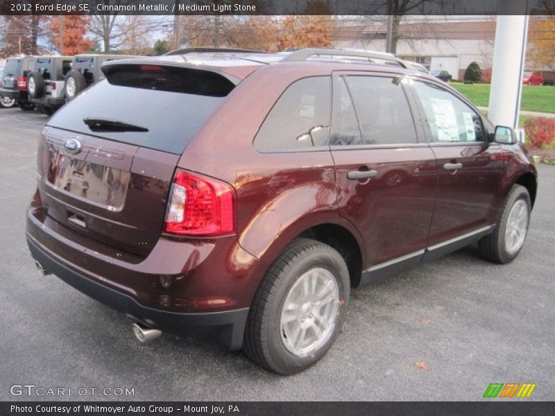 Cinnamon Metallic / Medium Light Stone 2012 Ford Edge SE