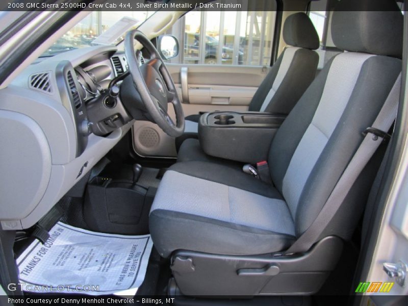 Silver Birch Metallic / Dark Titanium 2008 GMC Sierra 2500HD Crew Cab 4x4
