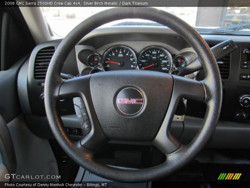 Silver Birch Metallic / Dark Titanium 2008 GMC Sierra 2500HD Crew Cab 4x4