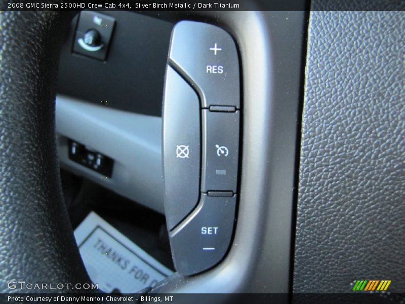 Silver Birch Metallic / Dark Titanium 2008 GMC Sierra 2500HD Crew Cab 4x4