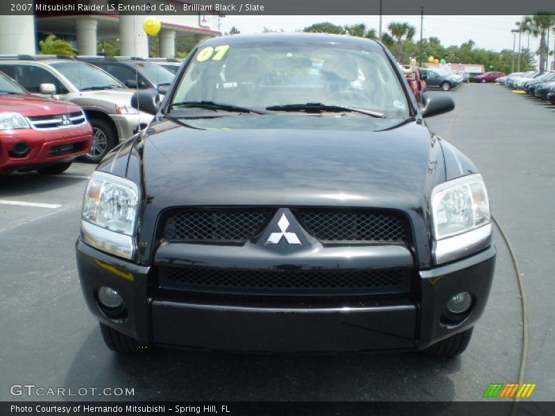 Brilliant Black / Slate 2007 Mitsubishi Raider LS Extended Cab