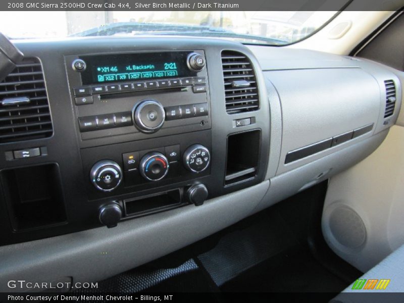 Silver Birch Metallic / Dark Titanium 2008 GMC Sierra 2500HD Crew Cab 4x4