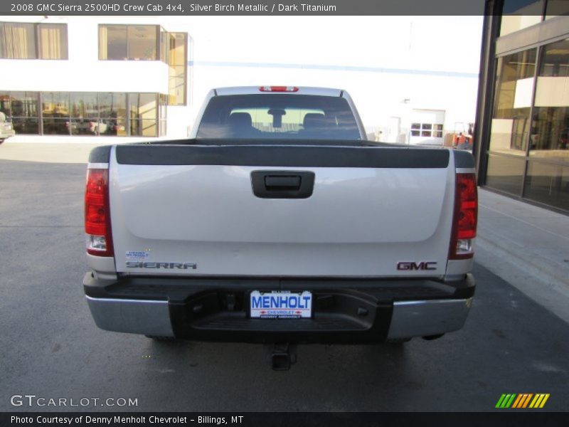 Silver Birch Metallic / Dark Titanium 2008 GMC Sierra 2500HD Crew Cab 4x4