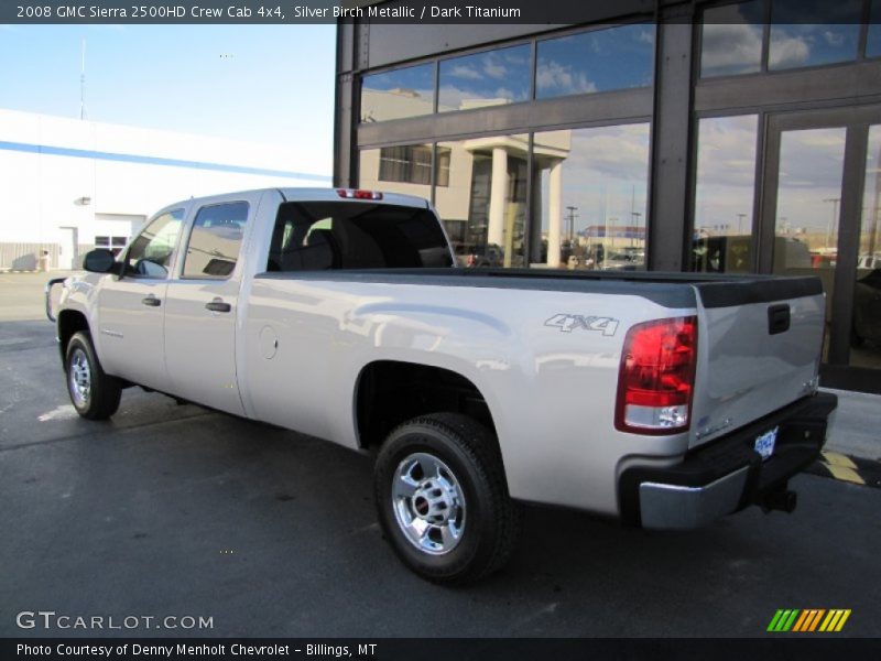 Silver Birch Metallic / Dark Titanium 2008 GMC Sierra 2500HD Crew Cab 4x4