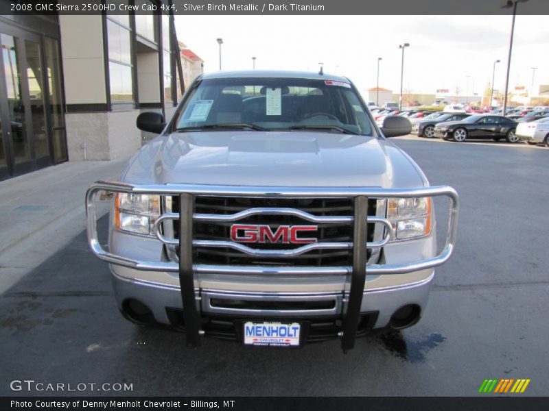 Silver Birch Metallic / Dark Titanium 2008 GMC Sierra 2500HD Crew Cab 4x4