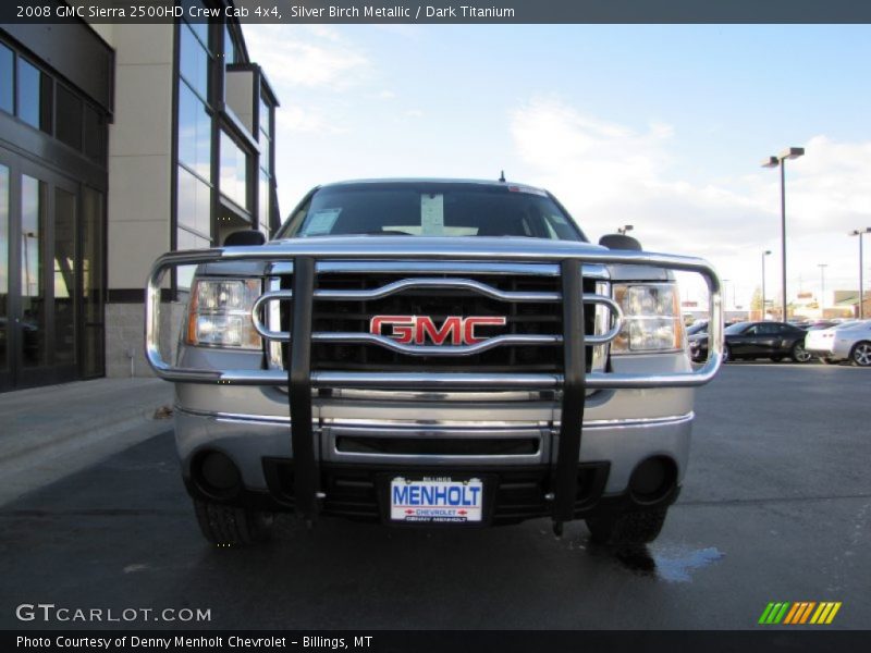 Silver Birch Metallic / Dark Titanium 2008 GMC Sierra 2500HD Crew Cab 4x4