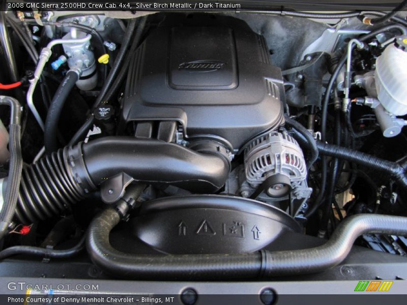 Silver Birch Metallic / Dark Titanium 2008 GMC Sierra 2500HD Crew Cab 4x4