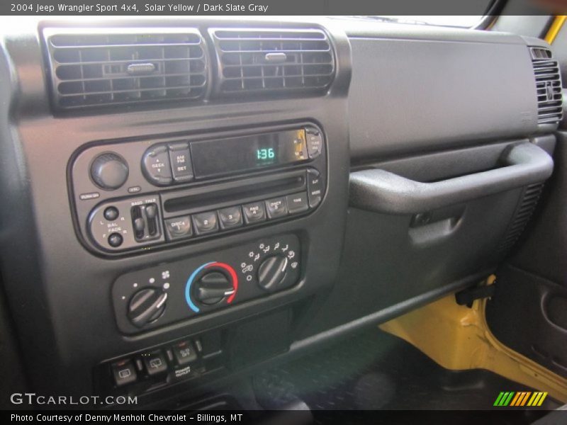 Solar Yellow / Dark Slate Gray 2004 Jeep Wrangler Sport 4x4