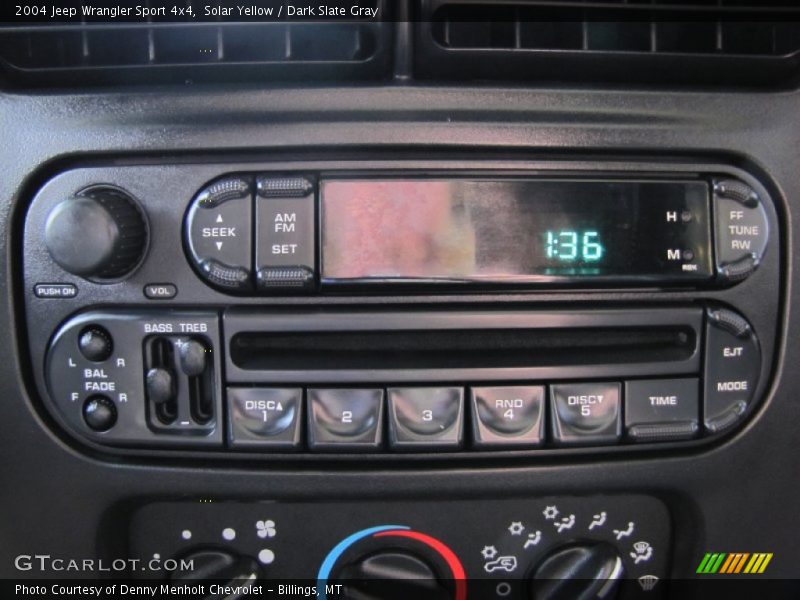 Solar Yellow / Dark Slate Gray 2004 Jeep Wrangler Sport 4x4