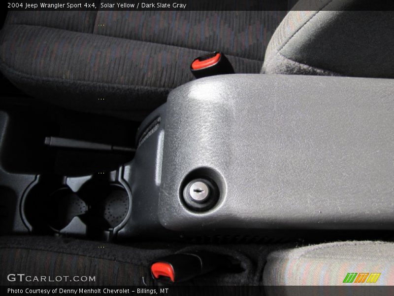 Solar Yellow / Dark Slate Gray 2004 Jeep Wrangler Sport 4x4