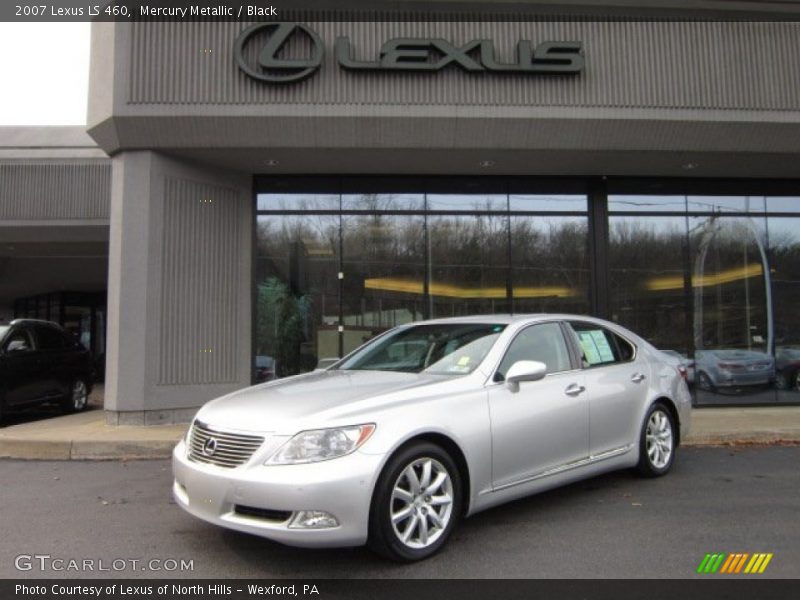 Mercury Metallic / Black 2007 Lexus LS 460