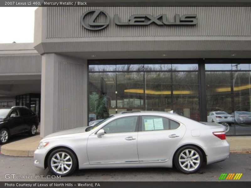 Mercury Metallic / Black 2007 Lexus LS 460