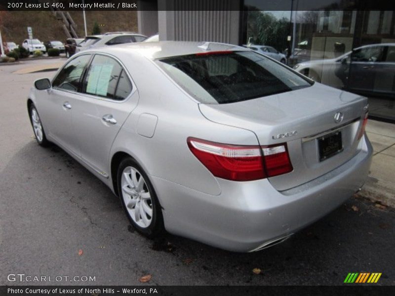 Mercury Metallic / Black 2007 Lexus LS 460
