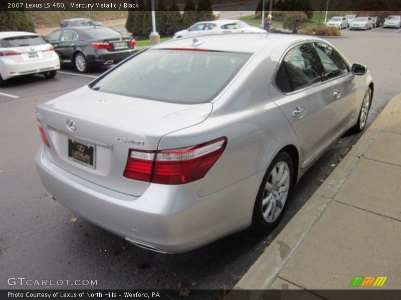 Mercury Metallic / Black 2007 Lexus LS 460